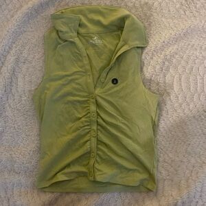 green Hollister top